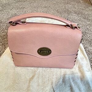 SOLD Light Pink Handbag with Crossbody Strap